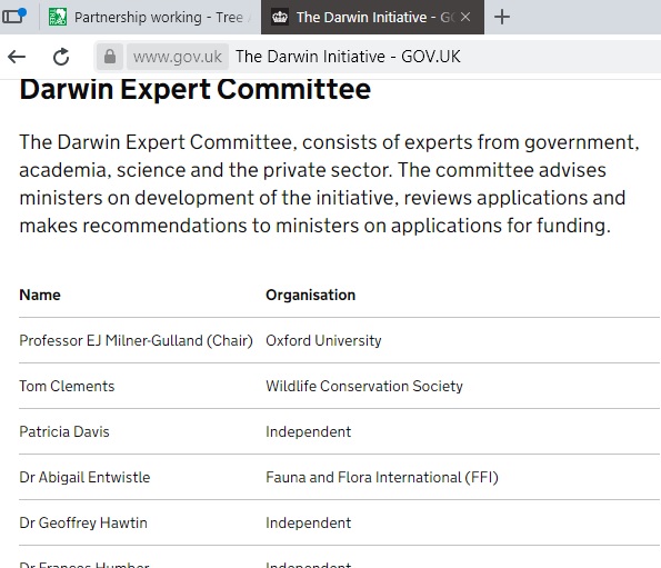 Darwin Comittee